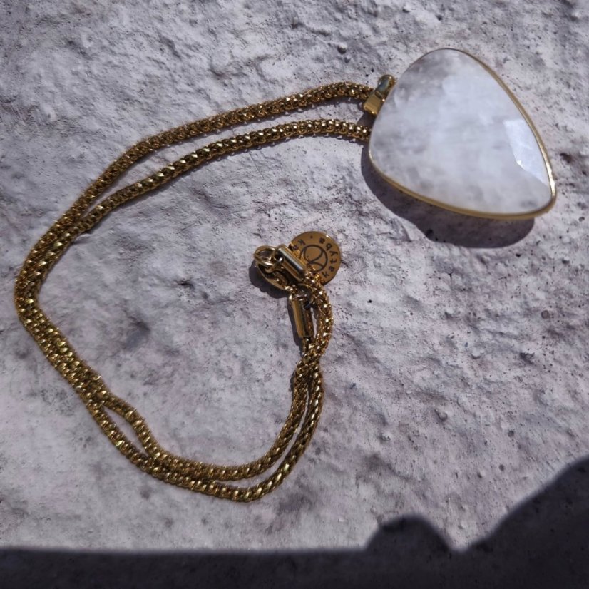 Náhrdelník minerální - Křišťál S0795