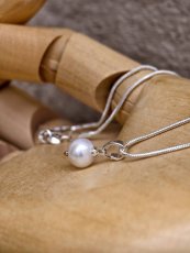 Náhrdelník perlový -  Perla bílá 8 mm S0547