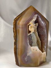 Surové minerály - Achát - kaplička  SM0592