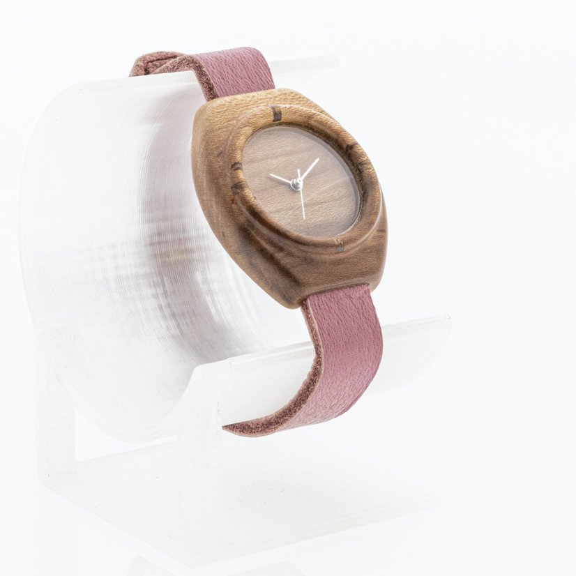 České dřevěné hodinky Aladin mini H00235 Slivoň Bluma