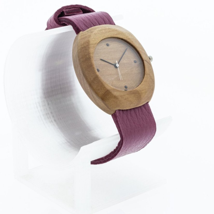 České drevené hodinky Club H00429 Žeriav