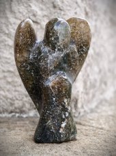 Surové minerály -  Anděl Křišťál s Rutilem SM0984