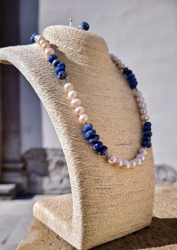 Sada perlová - Říční perla a Sodalit S0419