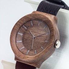 České dřevěné hodinky Scala H00162 Ořech