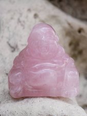 Surové minerály - Buddha Růženín SM0863