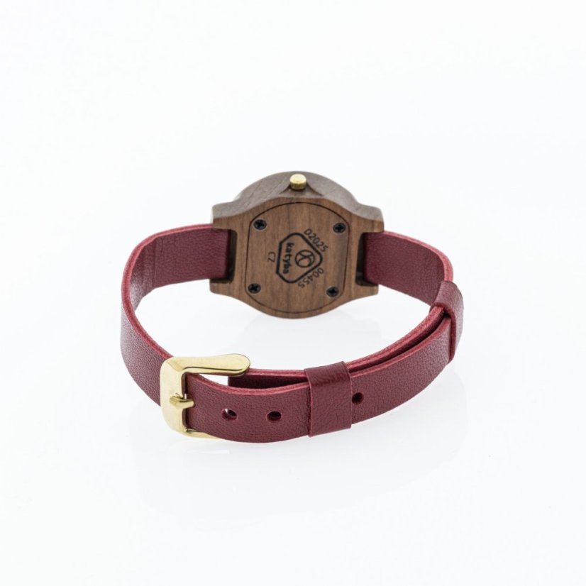 České drevené hodinky Union H00455 Slivoň Bluma