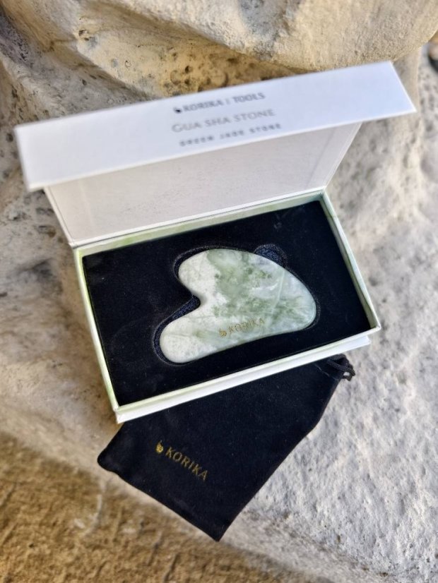 Masážní kámen -  Gua Sha - Jadeit SM0835