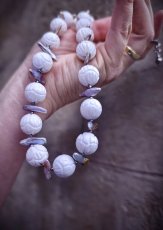 Súprava perlová -Perla Biwa, Mušlovina, Hematit S0783