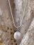 Náhrdelník perlový - Perla ve stříbře 13 x 10 mm S0809