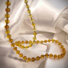 Náhrdelník - Jantar ve stříbře S0886