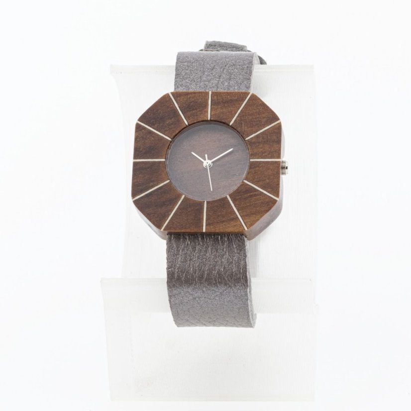 České drevené hodinky Art H00503 Hruška