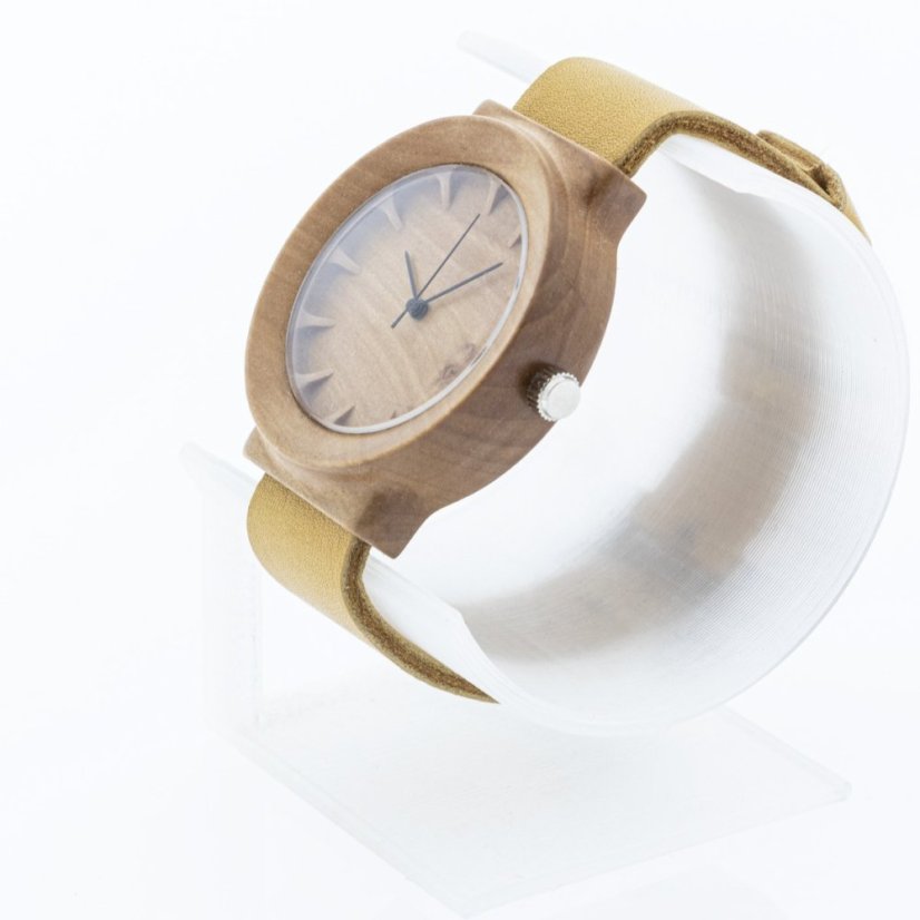 České drevené hodinky Scala H00416 Žeriav