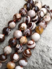 Náhrdelník dlouhý minerální - Jaspis zebra 120 cm S0917