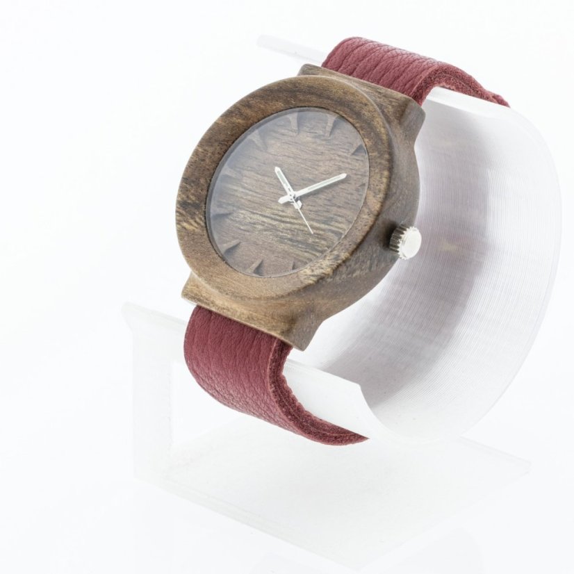 České dřevěné hodinky Scala H00409 Ořech