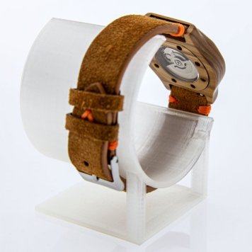Dřevěné hodinky model Ideál Automat z šeříkového dřeva.