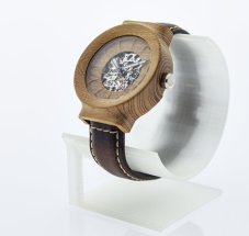 České dřevěné hodinky Scala Automat H00258 Akát