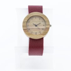 České dřevěné hodinky Alfa H00469 Habr