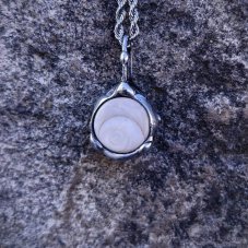 Autorský cínovaný náhrdelník - Shiva Mušle  S0474