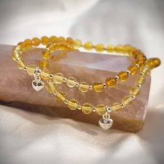 Náramek - Jantar  ve stříbře S0705