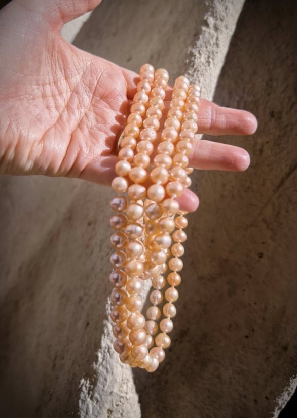 Náhrdelník perlový dlouhý - Coco Chanel 120 cm S0467