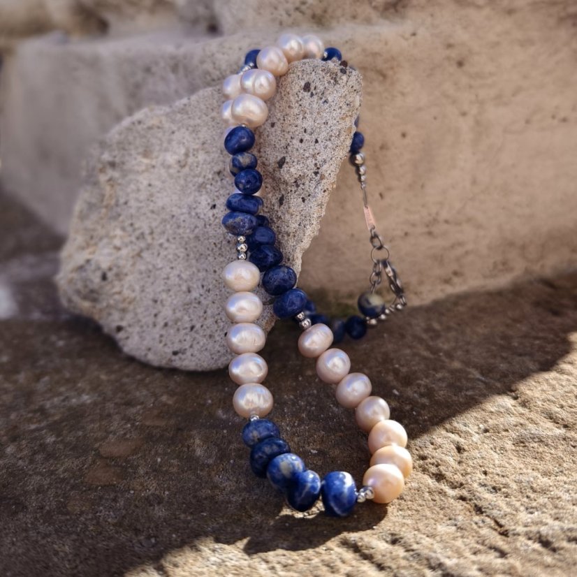 Sada perlová - Říční perla a Sodalit S0419