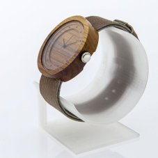 České dřevěné hodinky Excelsior H00280 Slivoň Bluma