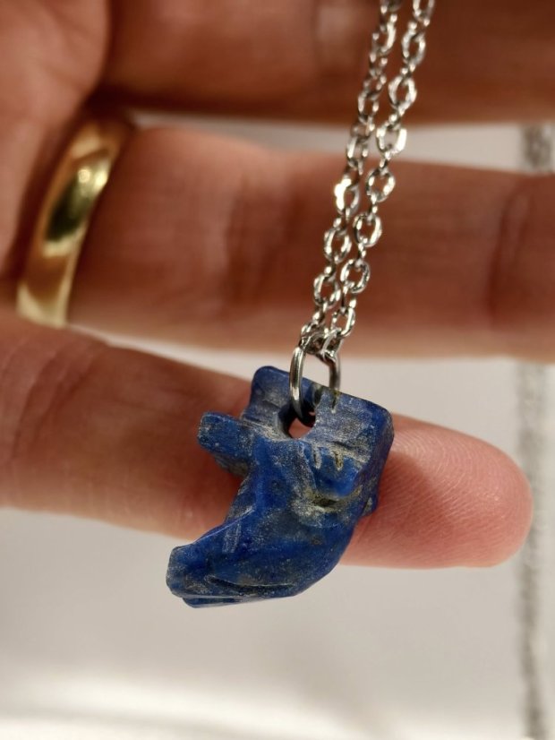 Náhrdelník minerální - Lapis lazuli sloník S0872