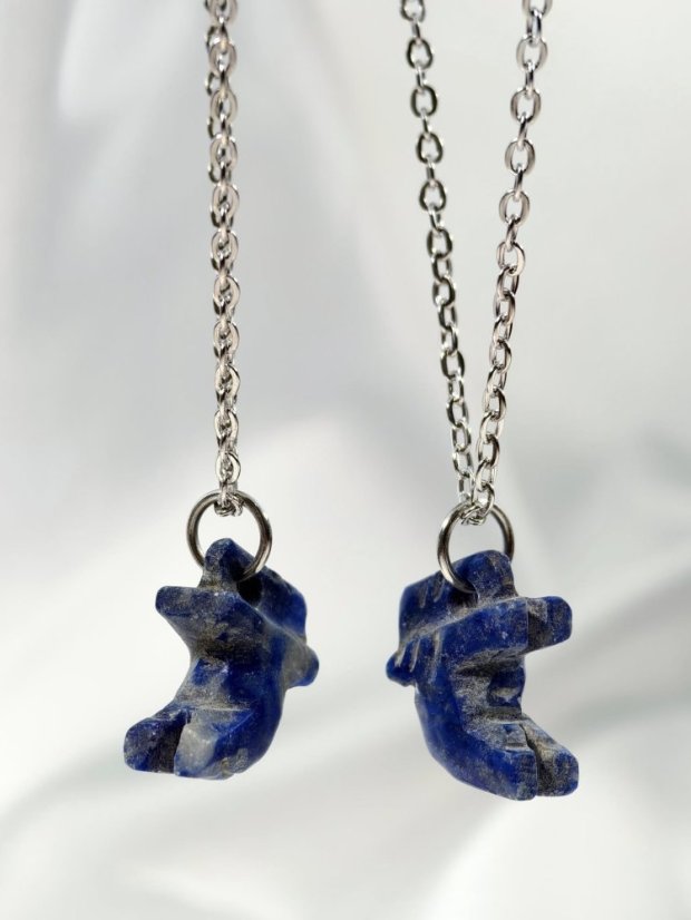 Náhrdelník minerální - Lapis lazuli sloník S0872