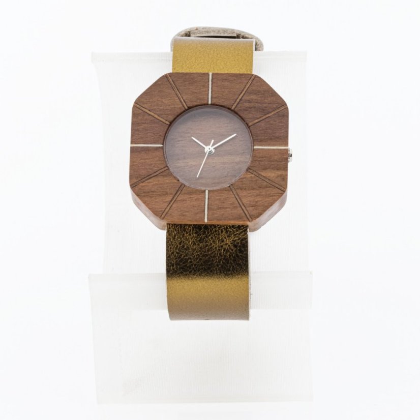 České drevené hodinky Art H00502 Hruška