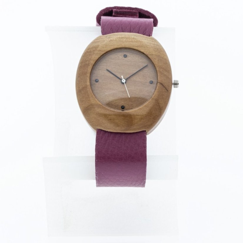 České drevené hodinky Club H00429 Žeriav