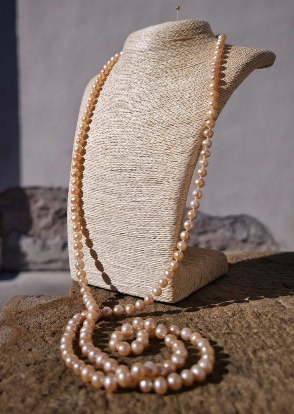 Náhrdelník perlový dlouhý - Coco Chanel 120 cm S0467