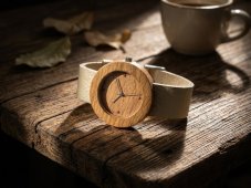 České dřevěné hodinky Alfa H00547 Buk