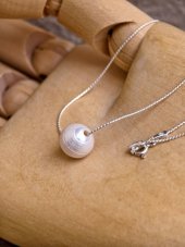 Náhrdelník perlový – Perla v striebre 10 mm S0994