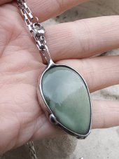 Autorský cínovaný náhrdelník - Jaspis S0619