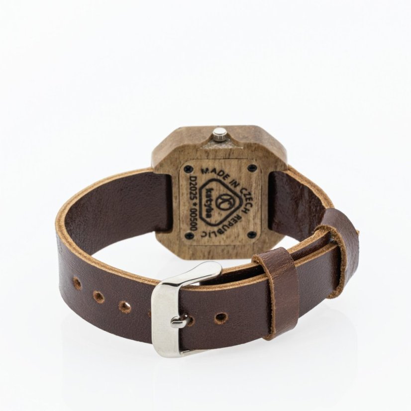 České drevené hodinky Art H00500 Orech