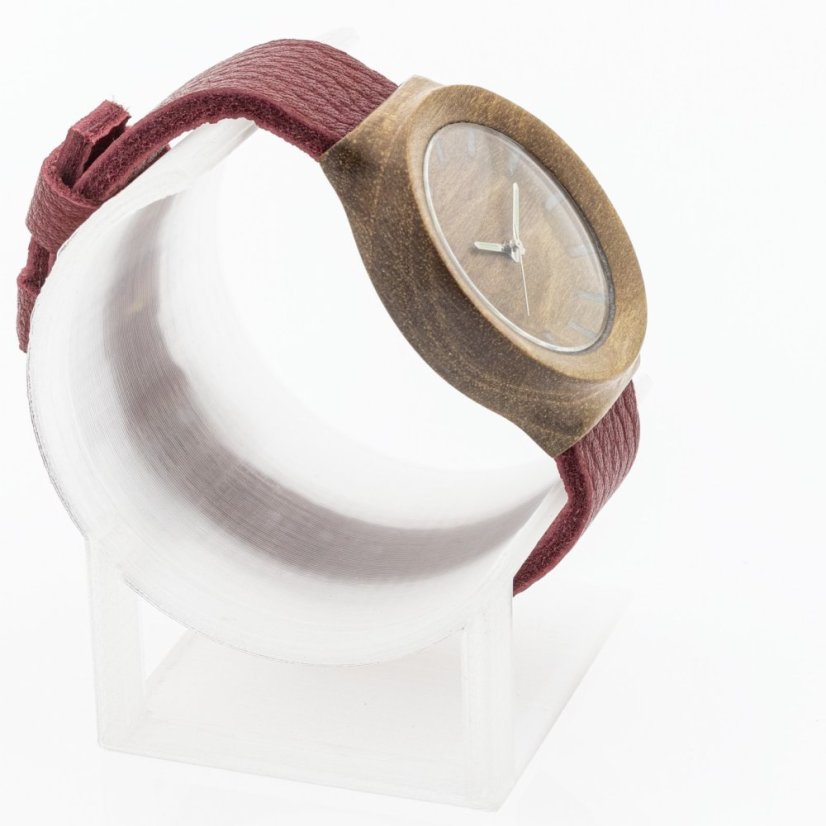 České drevené hodinky Scala H00214 Orech