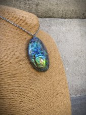 Náhrdelník - Velká Paua Mušle S0622