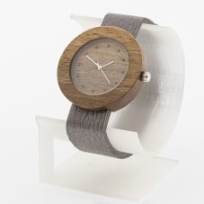 České dřevěné hodinky Jalta H00481 Ořech