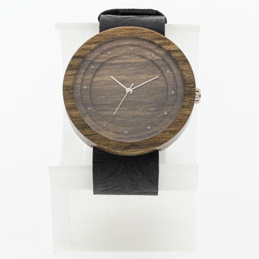 Drevené hodinky Excelsior – Orech z Brna • č. 00561