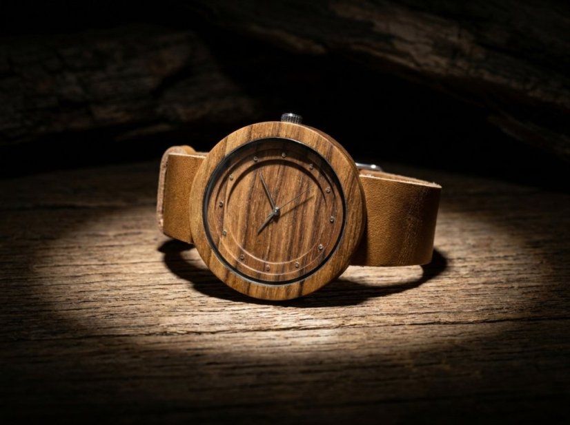 České dřevěné hodinky Excelsior H00570 Višeň
