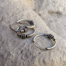 Náušnice kruhy - Striebro 925/1000 S0446