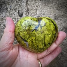 Zelený Opál srdce SM0487