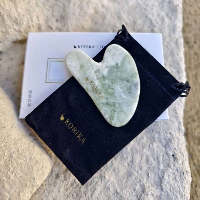 Masážní kámen -  Gua Sha - Jadeit SM0835