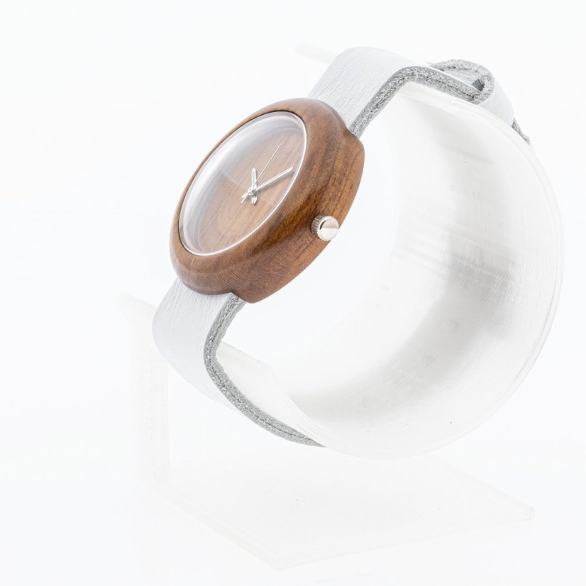 České dřevěné hodinky Jas H00154 Slivoň Bluma