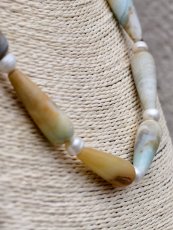 Sada minerální 2 kusy - Perly a Amazonit S0912