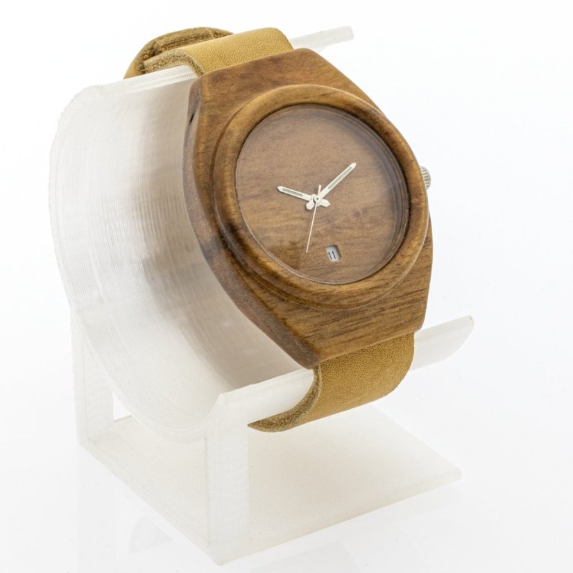 České dřevěné hodinky Aladin H00130 Ořech