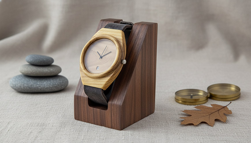 Hodinky z Tújového dřeva